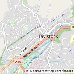 Map of Tavistock, Devon