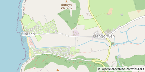 Map of Aberystwyth, Ceredigion
