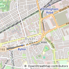 Map of Newcastle Upon Tyne