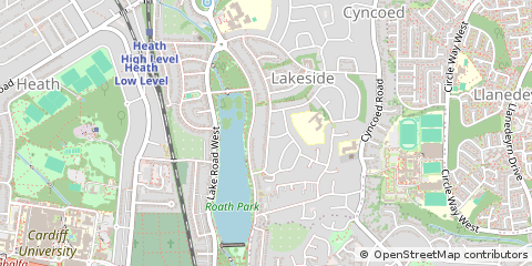 Map of Cardiff