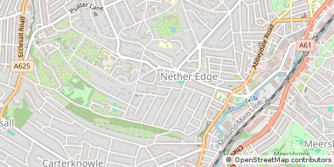 Map of Sheffield