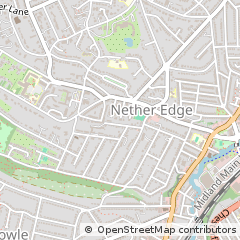 Map of Sheffield