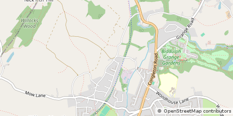 Map of Gillow Heath, Staffordshire