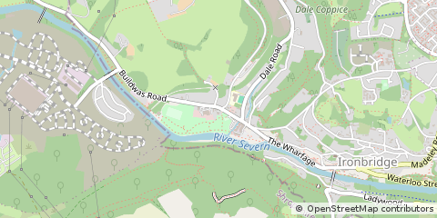 Map of Ironbridge, Telford, Shropshire