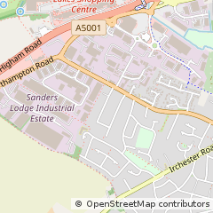 Map of Rushden, Northamptonshire
