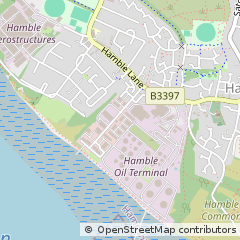 Map of Hamble LE Rice Southampton, Hampshire