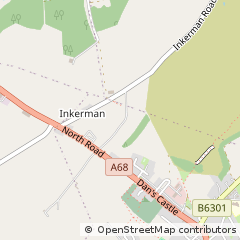 Map of Bishop Auckland, County Durham