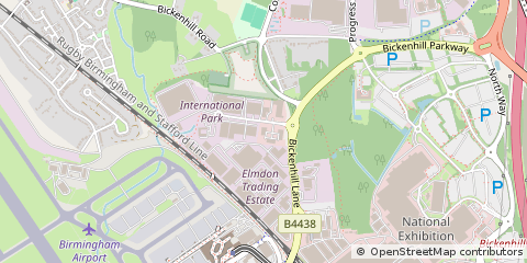 Map of Solihull, West Midlands