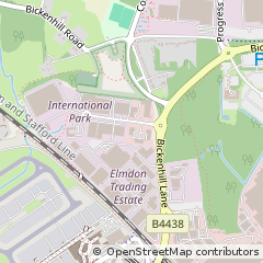 Map of Solihull, West Midlands
