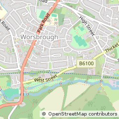 Map of Barnsley, South Yorkshire