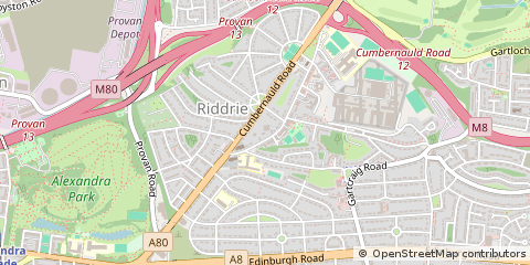 Map of Glasgow, Lanarkshire