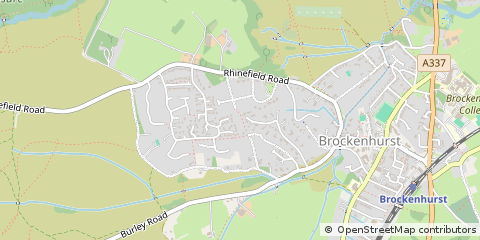 Map of Brockenhurst, Hampshire