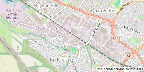 Map of Aylesbury, Buckinghamshire