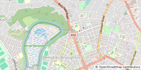 Map of Manchester, United Kindom