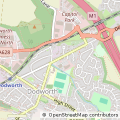 Map of Barnsley, South Yorkshire