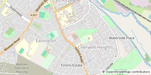 Map of Banbury, Oxon