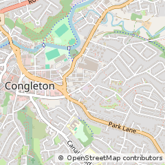 Map of Congleton, Cheshire