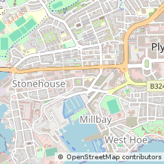 Map of Plymouth, Devon