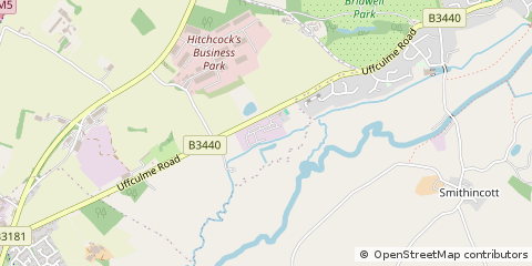 Map of Cullompton, Devon