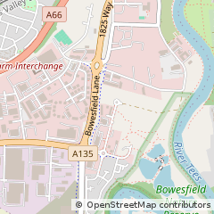 Map of Stockton-on-Tees, Cleveland