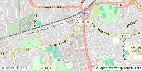 Map of Croydon