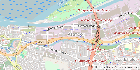 Map of Runcorn, Cheshire