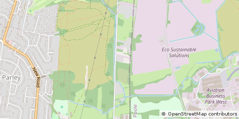 Map of Ferndown, Dorset