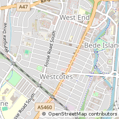 Map of Leicester, Leicestershire