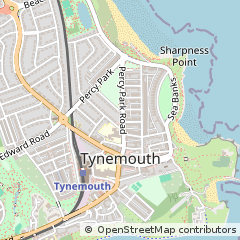 Map of North Shields, Tyne and Wear