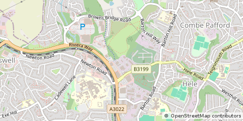 Map of Torquay, Devon