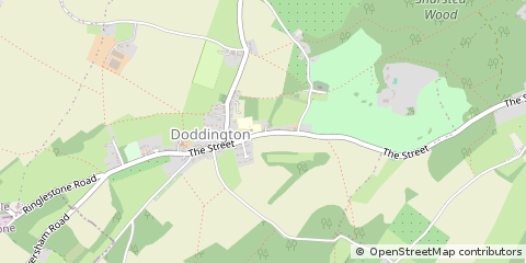 Map of Doddington, Kent