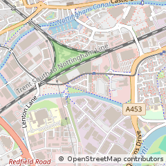 Map of Nottingham, Nottinghamshire