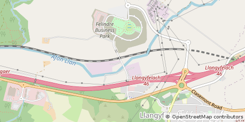 Map of Swansea, West Glamorgan