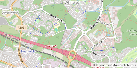 Map of Fareham, Hampshire