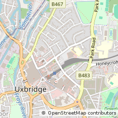 Map of Uxbridge