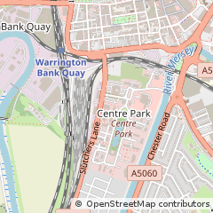Map of Warrington, Cheshire