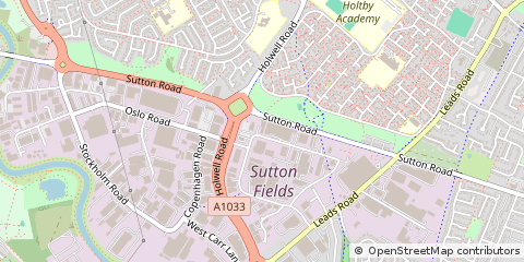 Map of Kingston Upon Hull, East Yorkshire