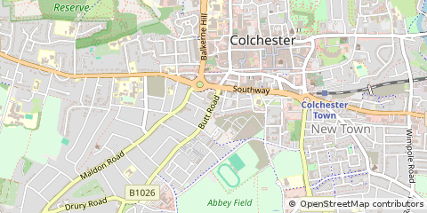 Map of Colchester, Essex