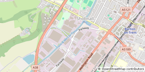 Map of Centrum 100, Burton on Trent