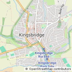 Map of Kingsbridge, Devon