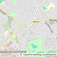 Map of Sutton-in-Ashfield