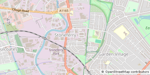 Map of Hull, North Humberside