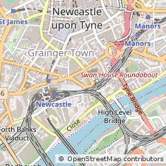Map of Newcastle Upon Tyne