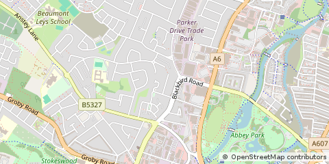Map of Leicester