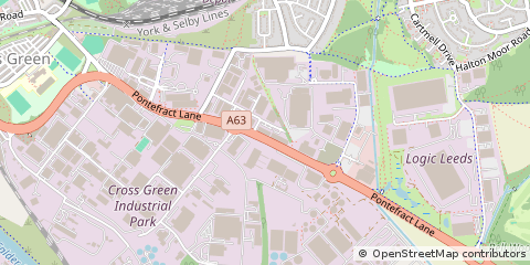 Map of Leeds, West Yorkshire
