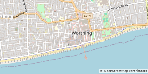 Map of Worthing