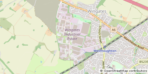 Map of Westhoughton, Bolton, Lancashire