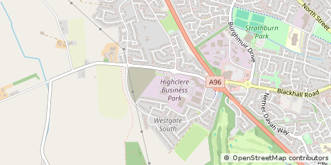 Map of Inverurie, Aberdeenshire