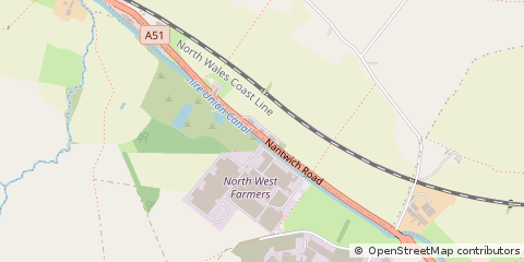 Map of Tarporley, Cheshire