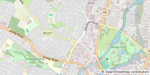 Map of Leicester, Leicestershire